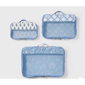 Roller Rabbit X Target  Packing Cube Set Blue -3 Piece Fast Shipping New